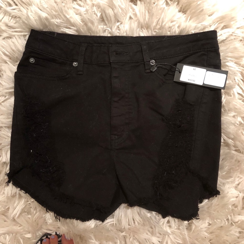 Carmar Olivia Black stretch Jean shorts